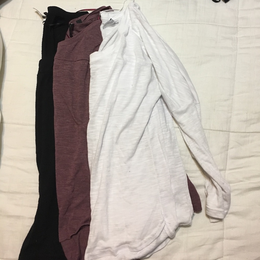 Three 3/4 sleeve shirts