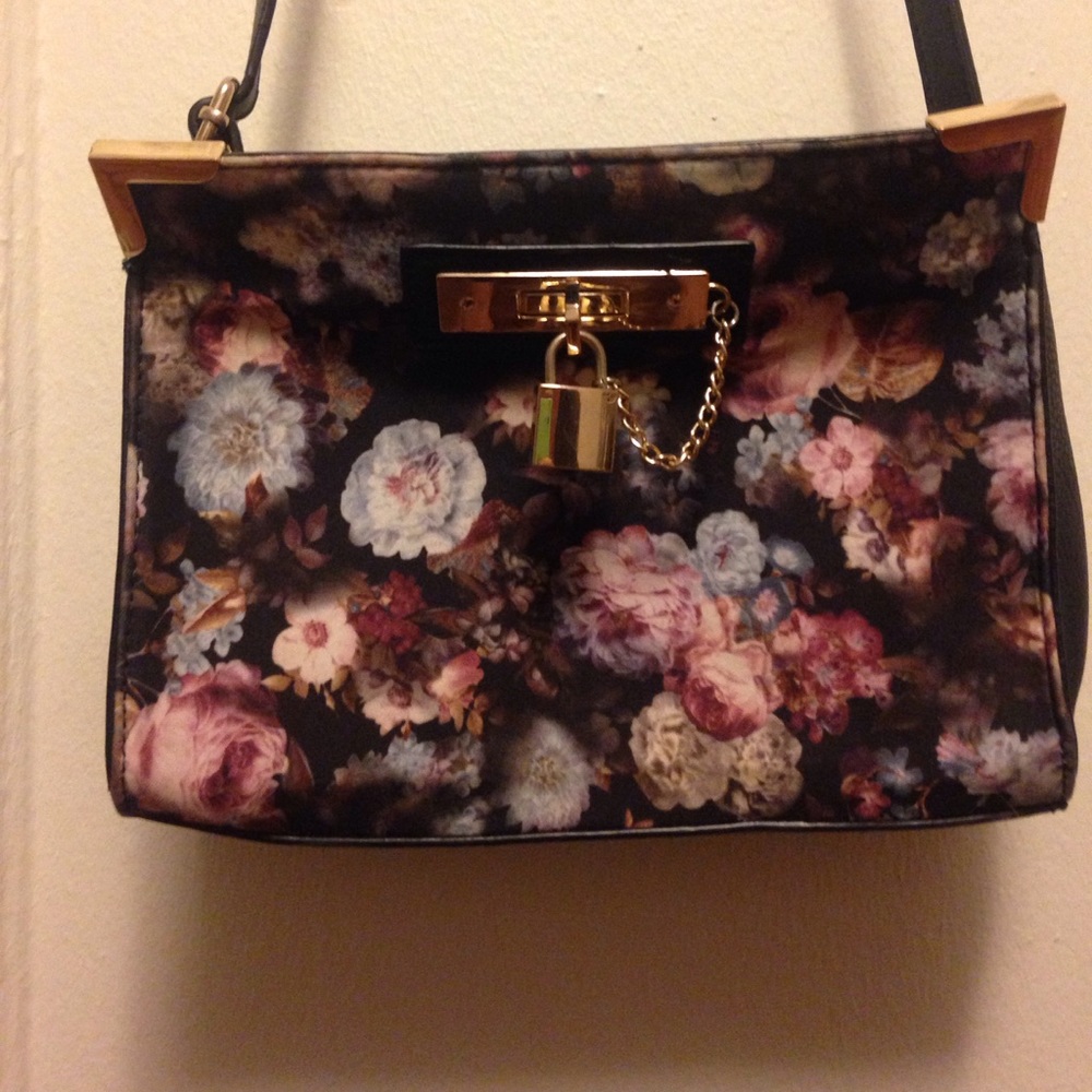 Floral cross body bag
