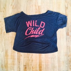 Graphic Oversized Cropped Tee (High Low Design)