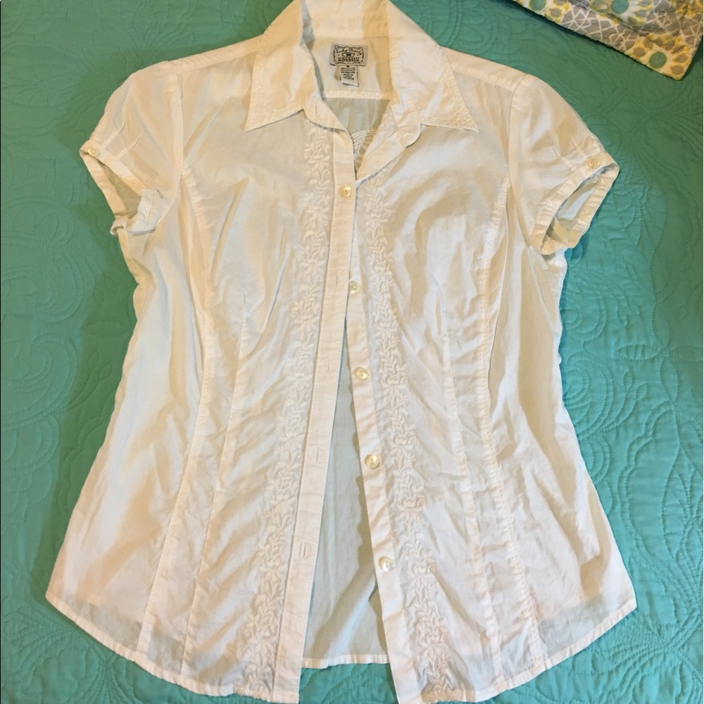 🍀 Lucky Brand White Cotton Blouse 🍀