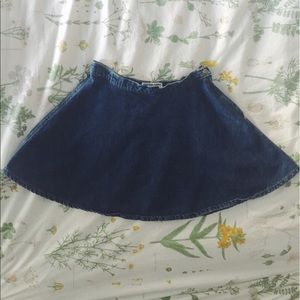 ON HOLD American Apparel denim circle skirt