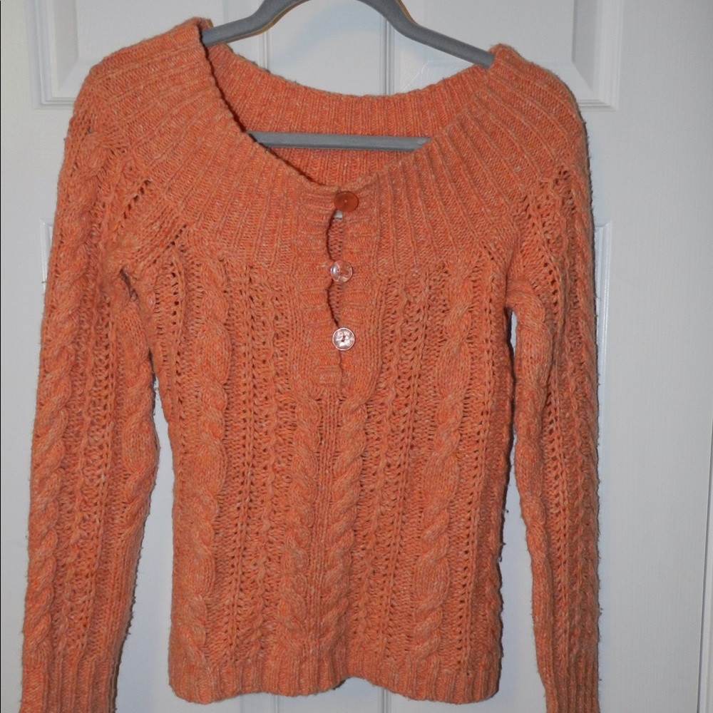 AEO Autumn Orange Knitted Sweater