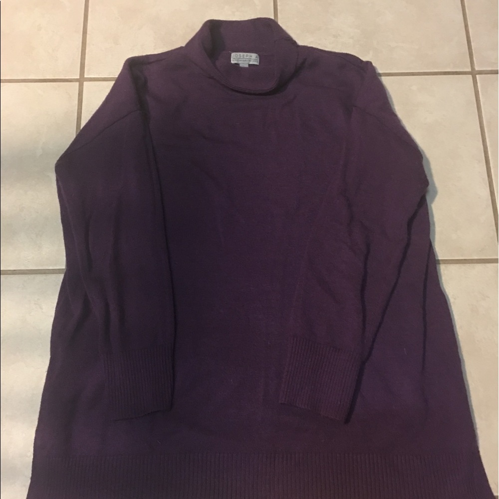 Purple cowl neck sweater