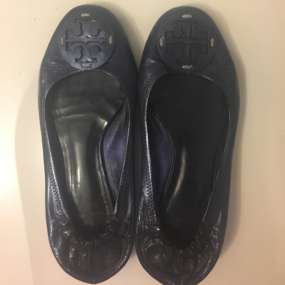 Navy blue Tory burch flats