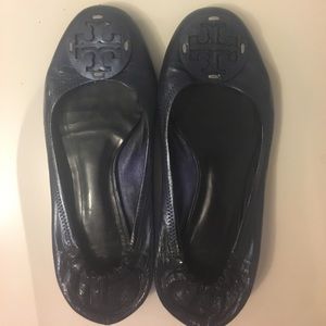 Navy blue Tory burch flats