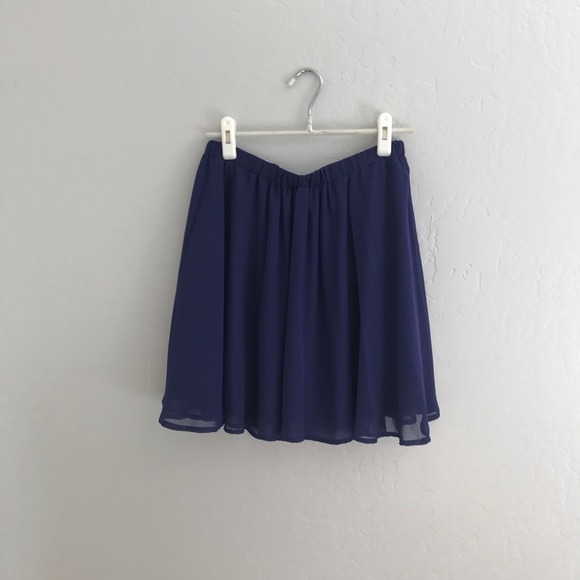 Purple Flowy Skirt - Picture 1 of 3