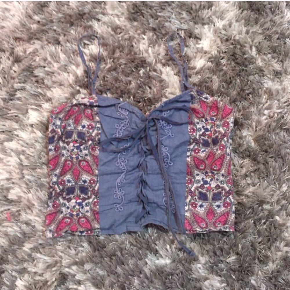 American rag cropped tank