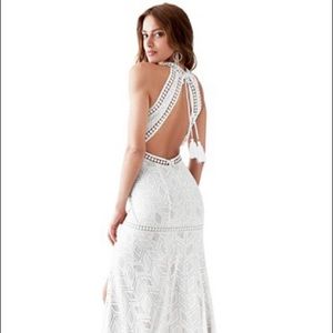 guess white maxi dress