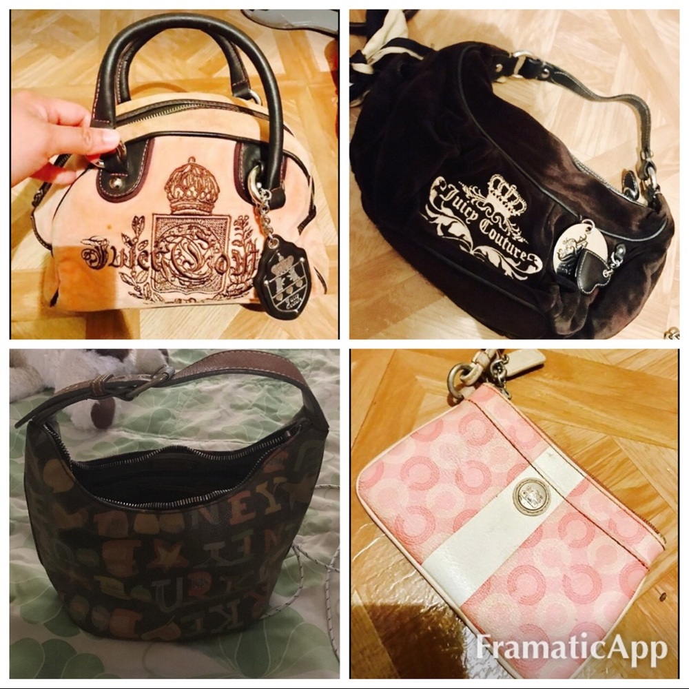 Juicy couture and bucket dooney and bourke