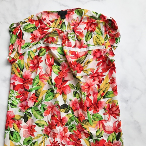 J. Crew Collection Sleeveless Blouse in Hibiscus - Picture 3 of 8