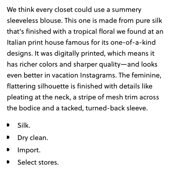 J. Crew Collection Sleeveless Blouse in Hibiscus - Picture 8 of 8