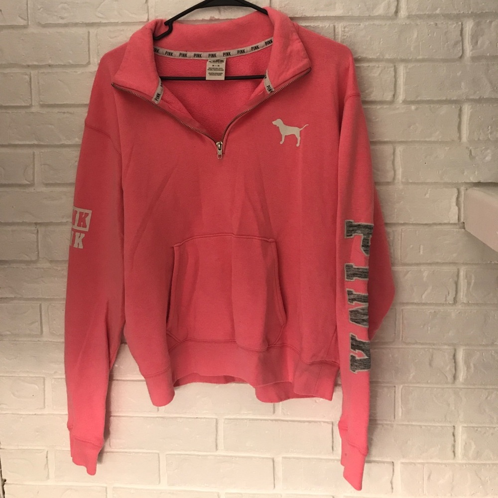 Victoria's Secret Pink Pullover Zipper Hoodie