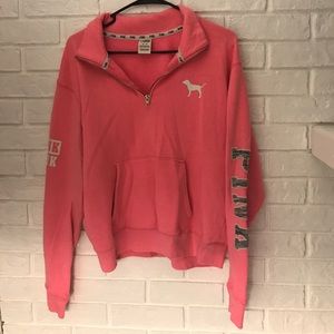 Victoria's Secret Pink Pullover Zipper Hoodie