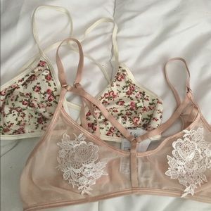 Forever 21 brand bralettes
