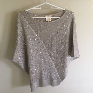 Marty M Silver Sequin Sweater