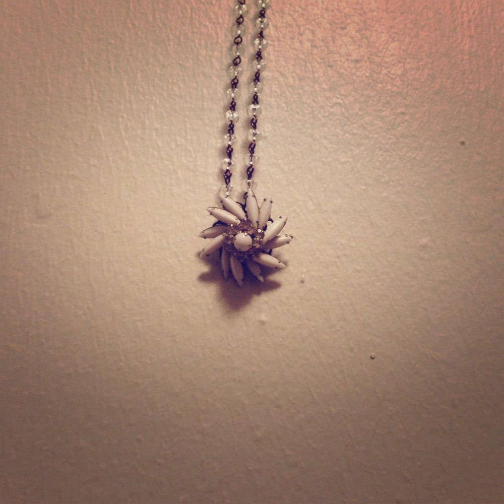 Vintage flower necklace