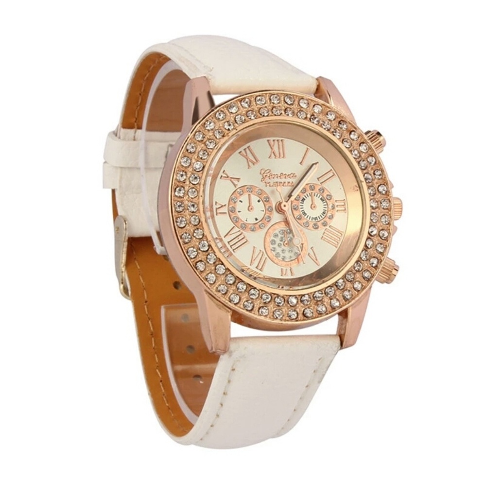 White & Rosegold watch