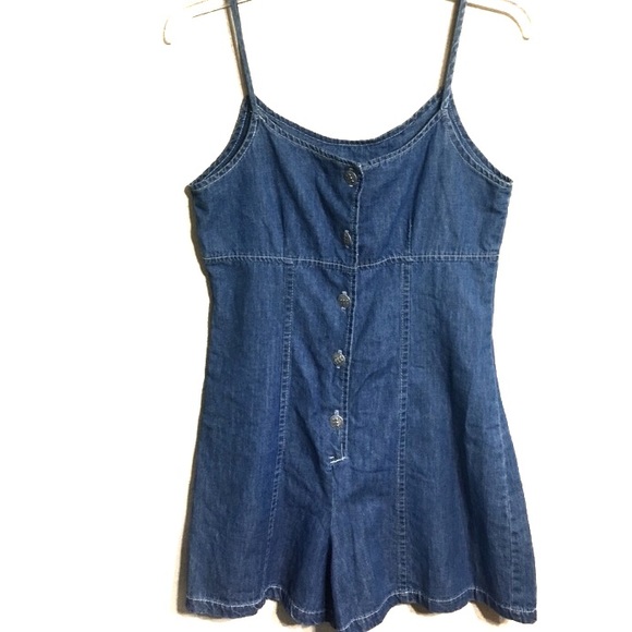 Vintage Pants - Vintage • Denim one piece romper