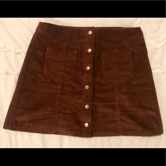 Brown Corduroy Skirt- NWT - Picture 1 of 2