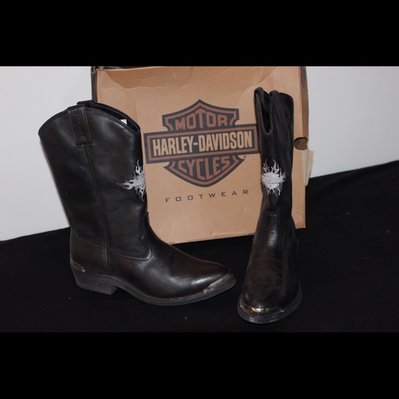 harley davidson pull on boots