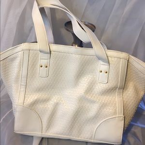 White medium size purse