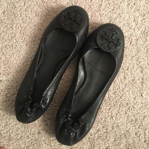Barely Used Black Tory Burch Flats