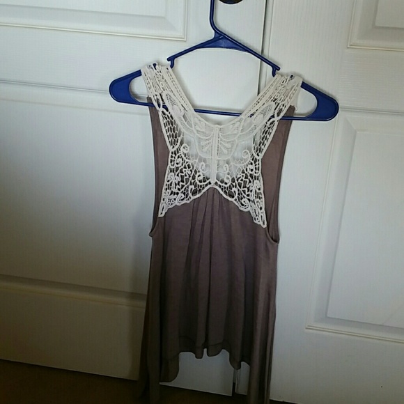 Crochet back high low top, size Junior M - Picture 1 of 8