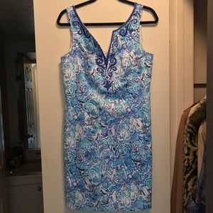 Adorable Lilly Pulitzer Elephant Print Shift Dress