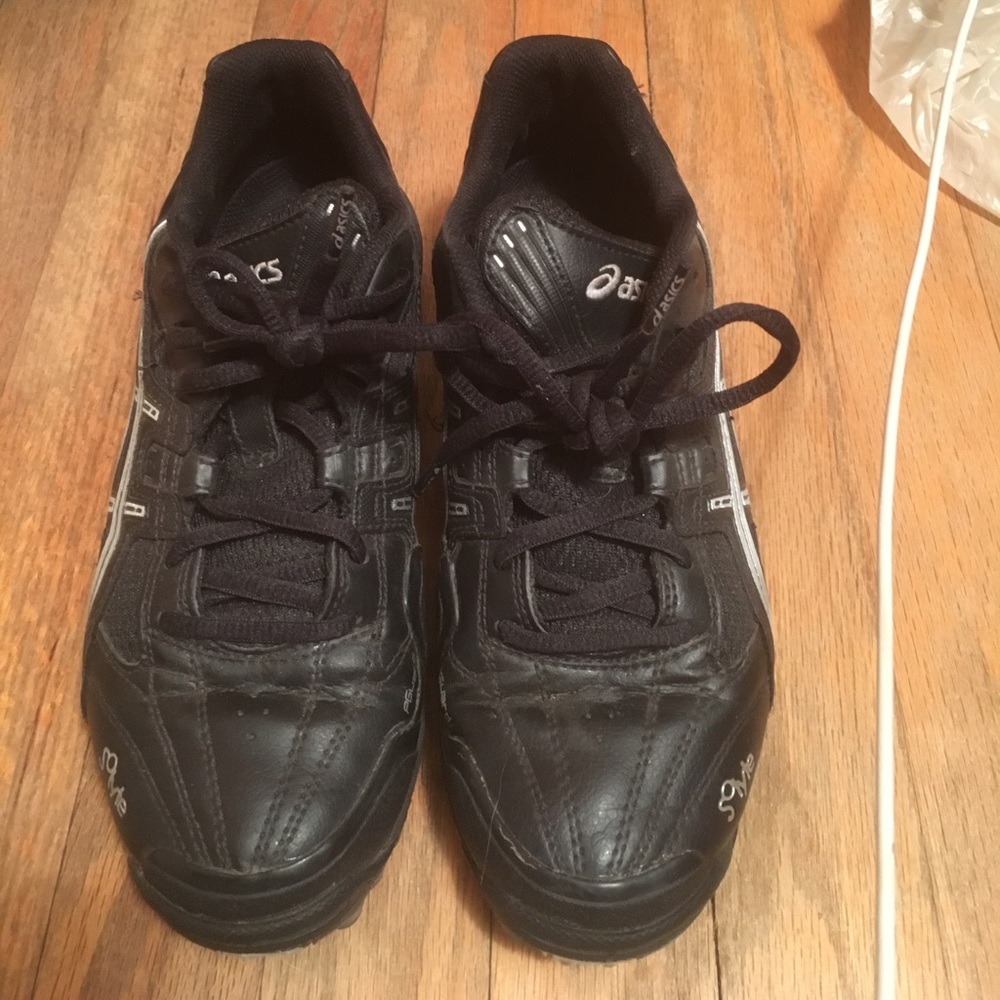 Black Asics cleats/sneakers!