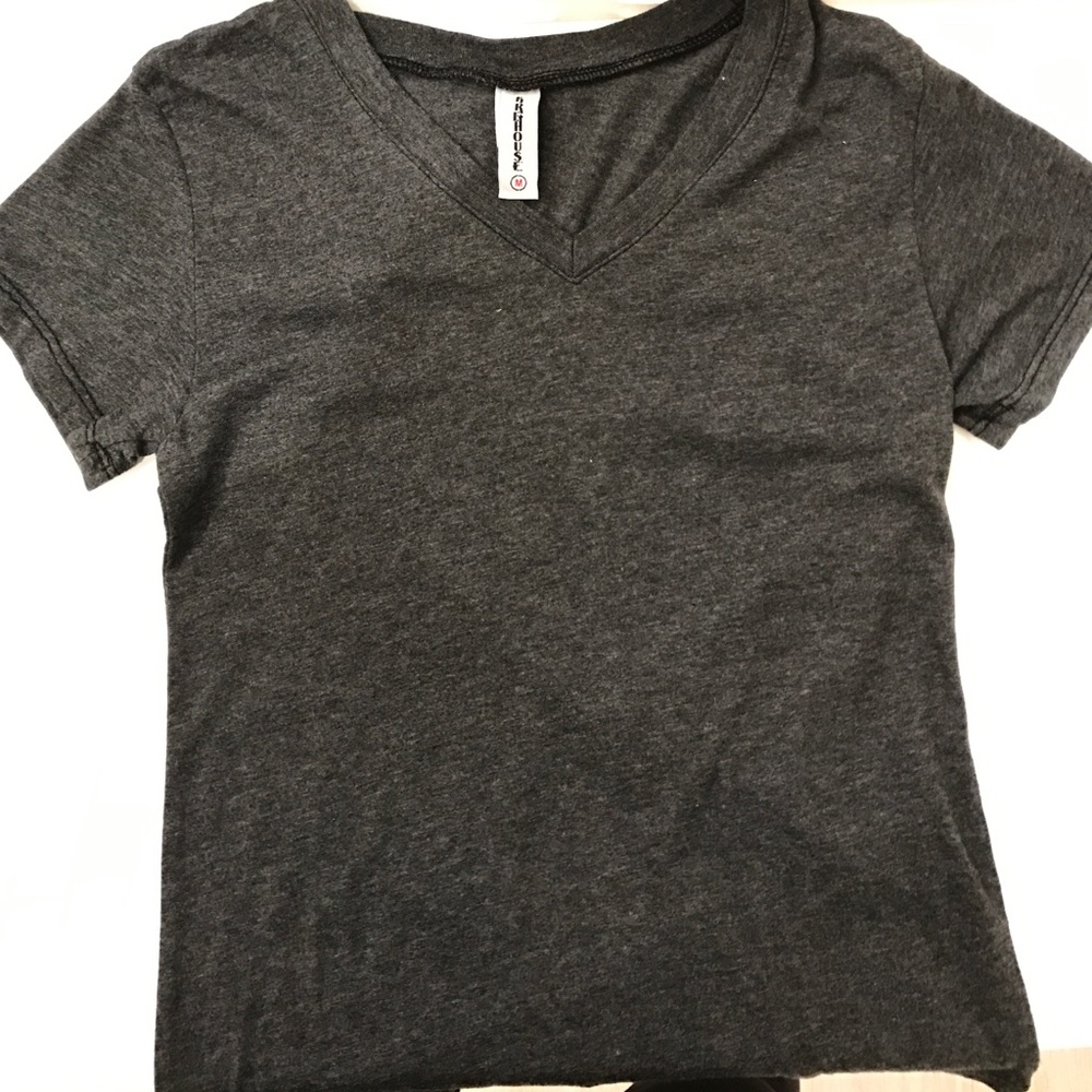 Firehouse charcoal gray v-neck
