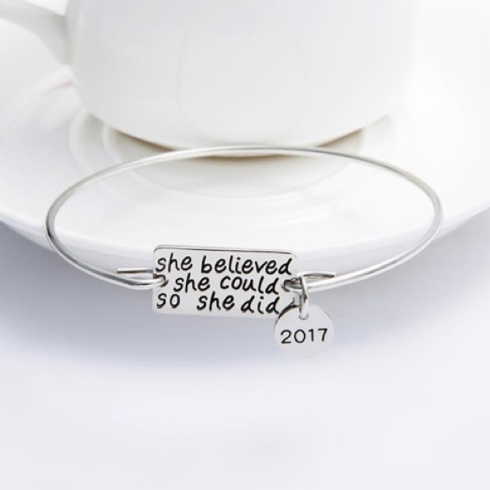 She Believed She Could So She Did Bangle 2017