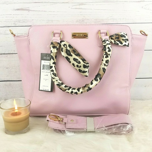 BCBG Handbags - BCBG Large Animal Scarf Satchel