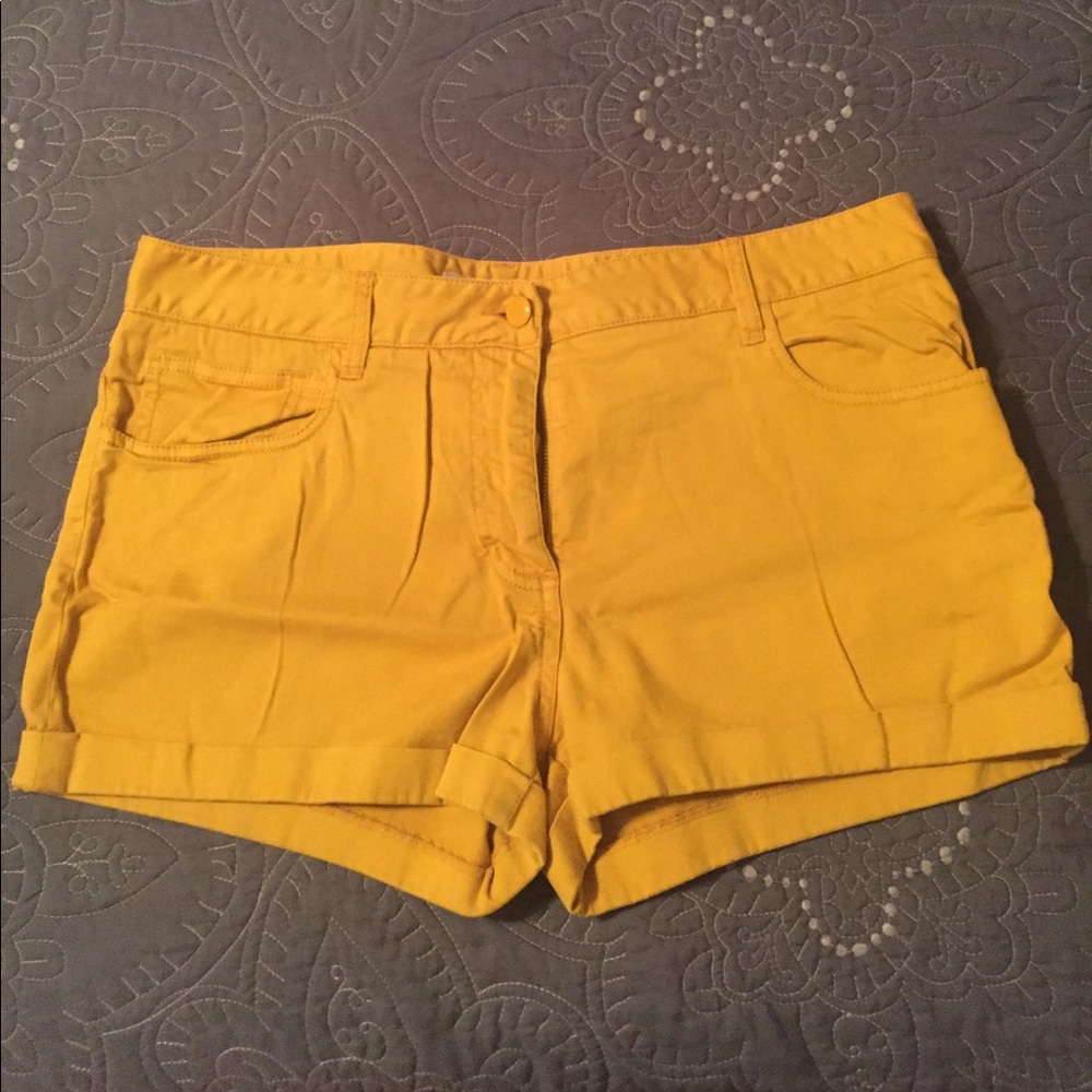 Yellow shorts