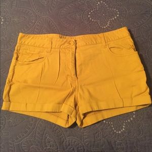 Yellow shorts