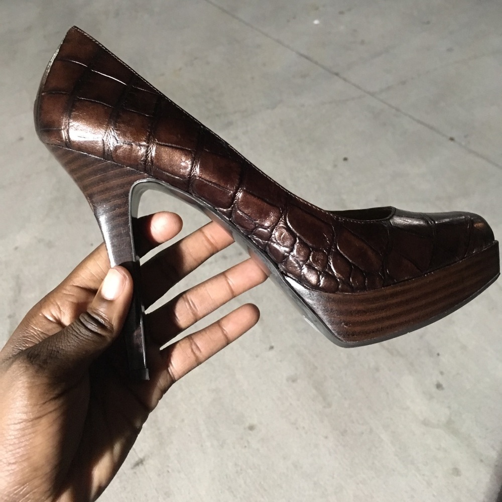 Nine West platform pumps