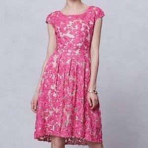 Anthropologie Yoana Baraschi Pink Lace Dress 4