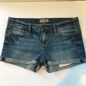 Roxy Brand Denim Cuffed Shorts