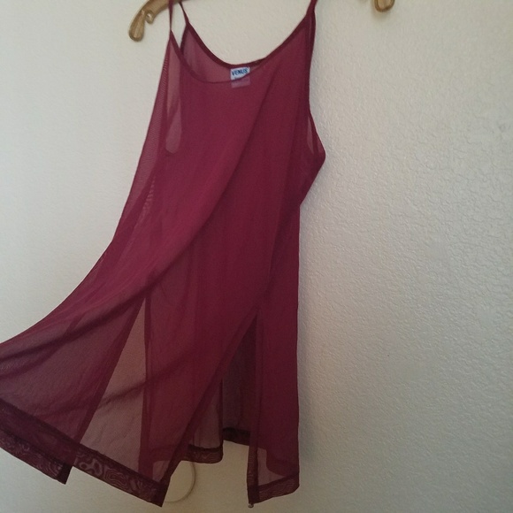 Vintage Other - Vintage 90s mesh oversized tank / slip dress