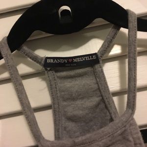 Brandy Melville Grey Crop Top