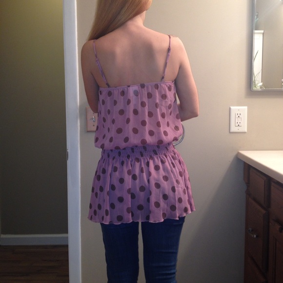 HOST PICK❤️Heart Soul sheer pink and brown tunic - Picture 8 of 8