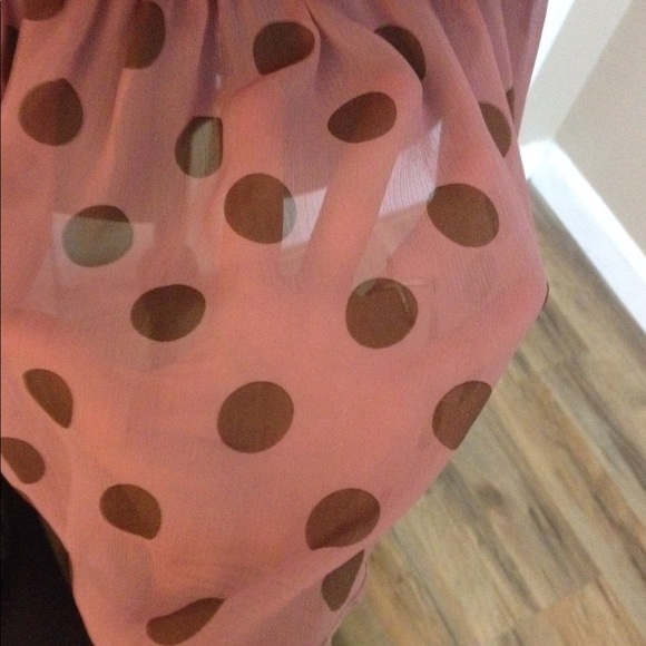 HOST PICK❤️Heart Soul sheer pink and brown tunic - Picture 4 of 8