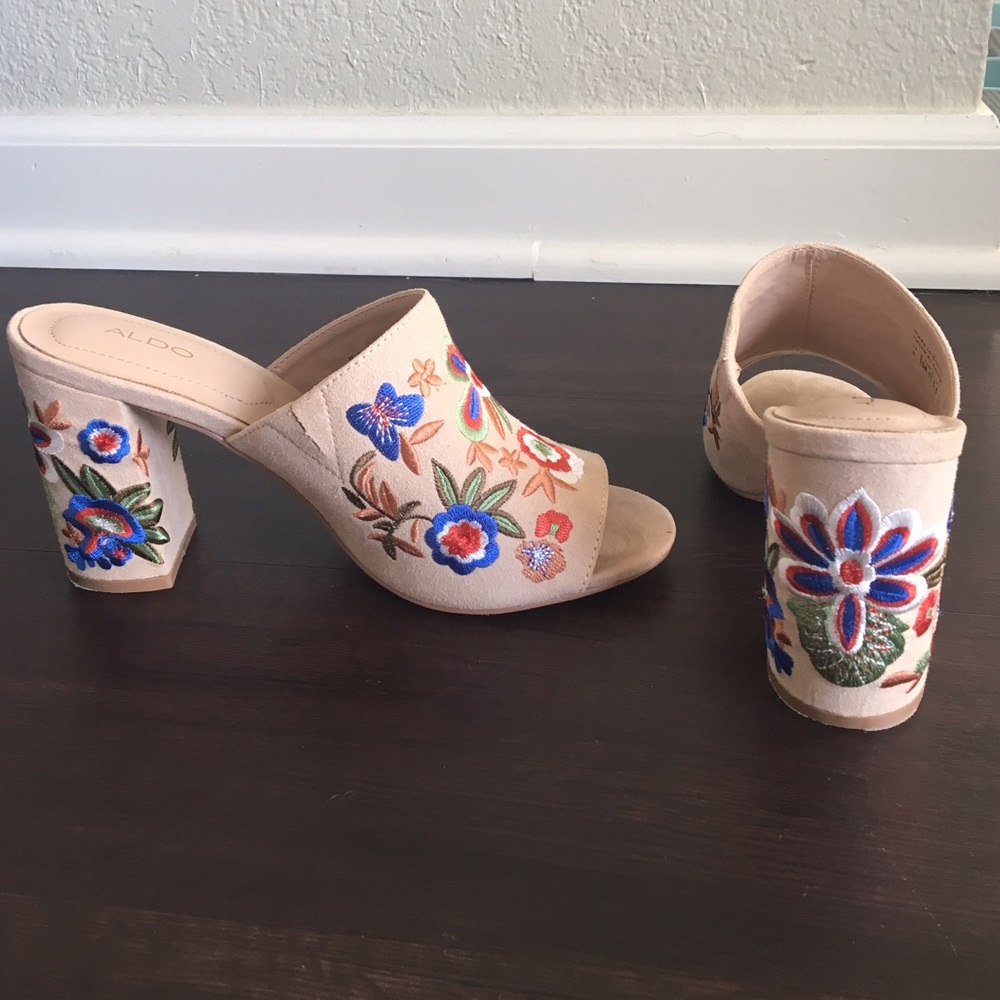 ALDO chunky heels.