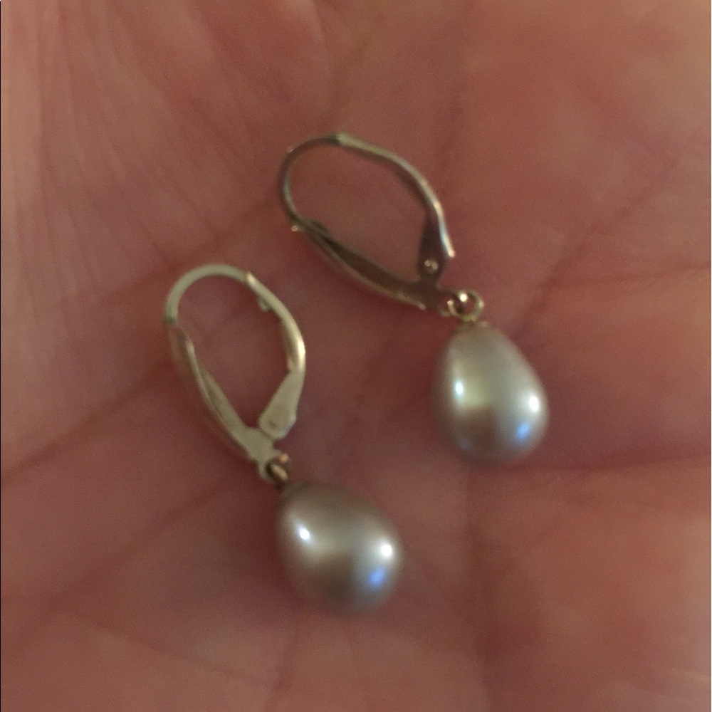 Sterling Silver Pearl Earrings