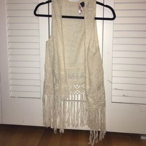 Boho Woven Vest (NEVER WORN)