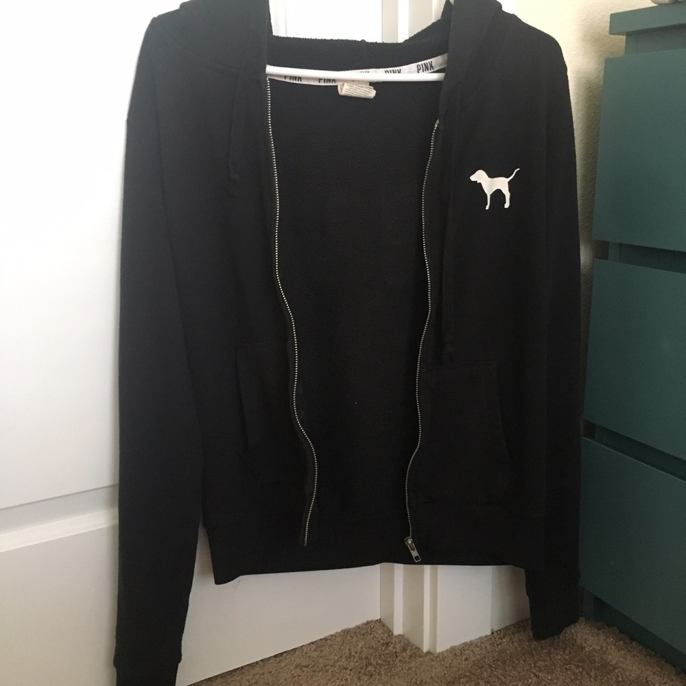 black pink hoodie