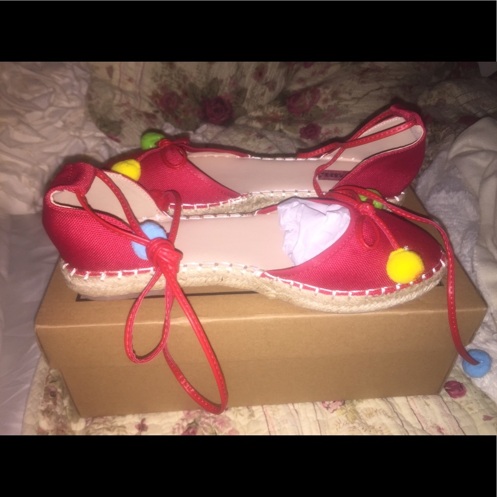London Rebel PomPom Espadrilles