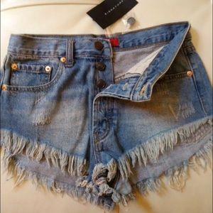 ⚡️Final Price Cut⚡️Shredded Denim Shorts