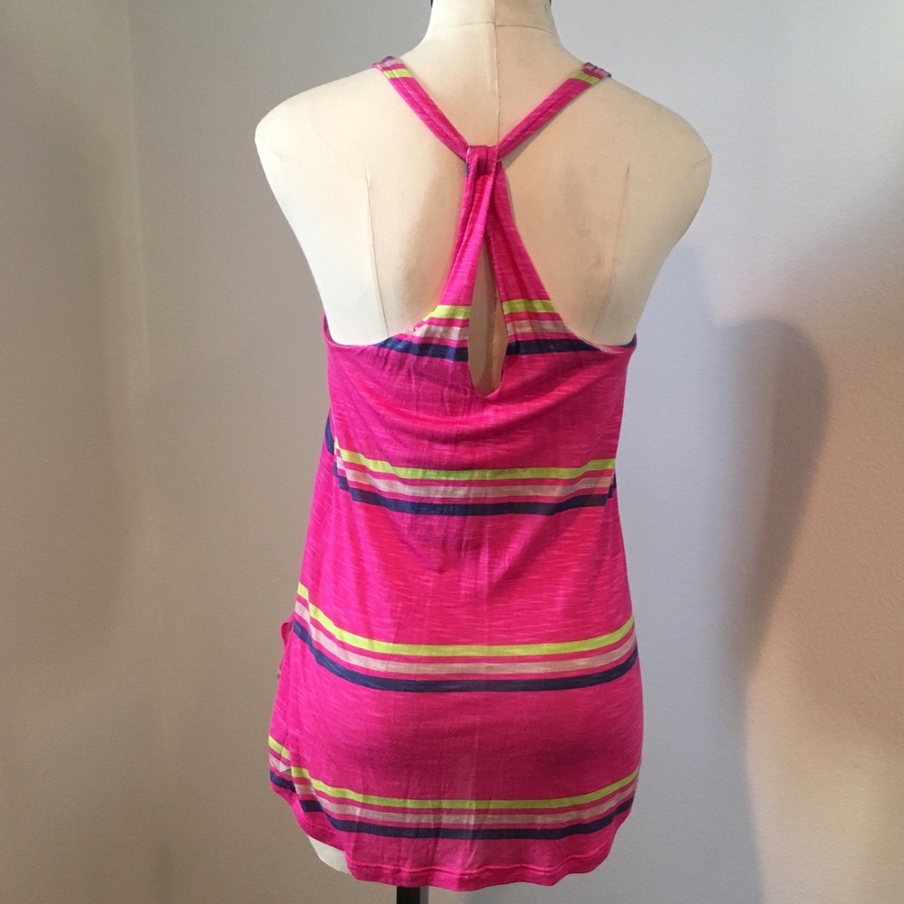 Splendid Razor Back Tank in pink stripe - Picture 2 of 2