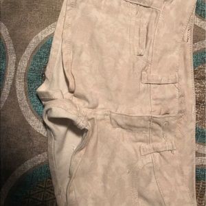 Floral American eagle shorts.