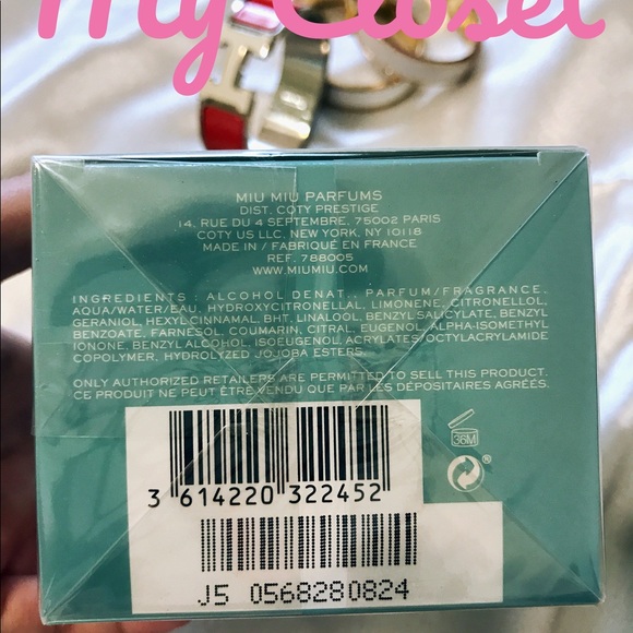 SOLD"MIU MIU Eau de Parfum, 50 mL (100% Brand new) - Picture 3 of 4